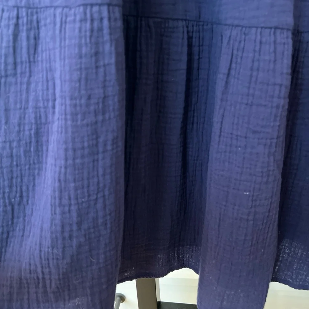 Universal Thread Women’s Deep Blue Casual Long Prairie Dress - Picture 5 of 7